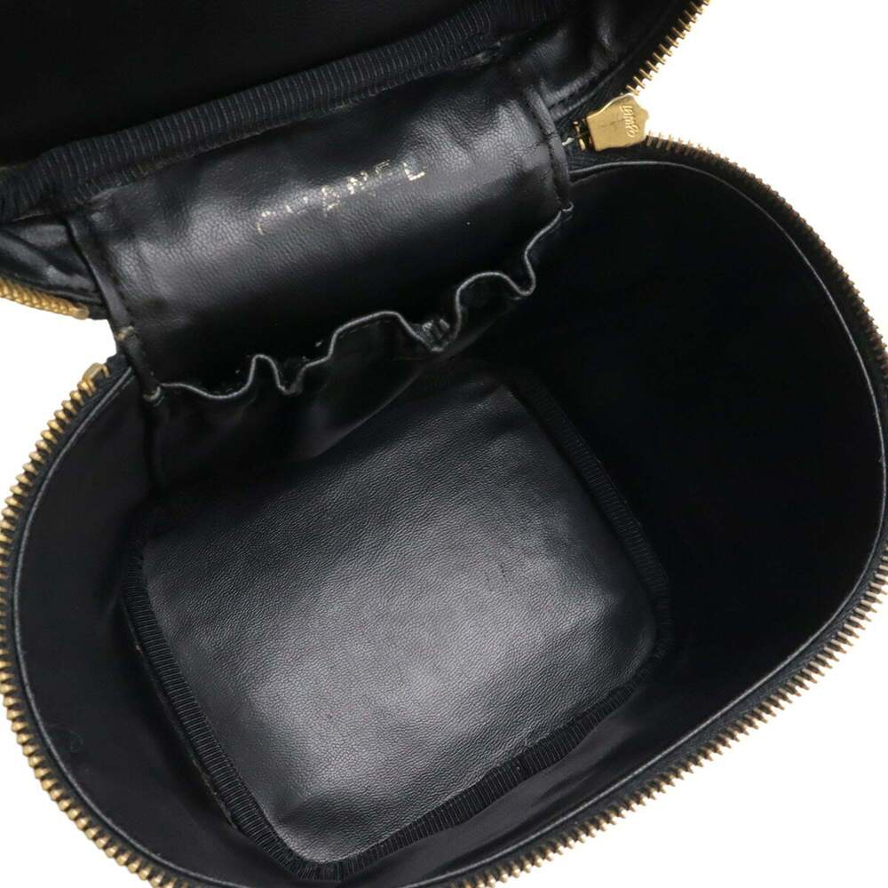 CHANEL Black Caviar Leather Logo Pouch - Picture 7 of 10